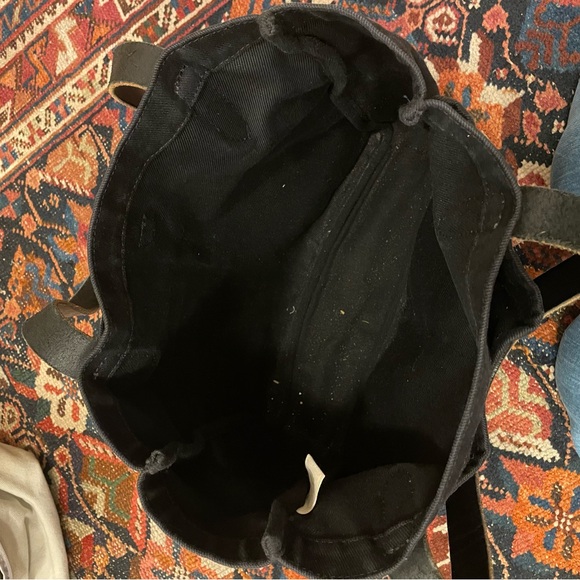 Joshu Vela utility tote in black canvas - Picture 5 of 9